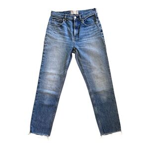 Everlane The Cheeky Straight Leg Jeans in Light Blue Wash - Size 26 Crop